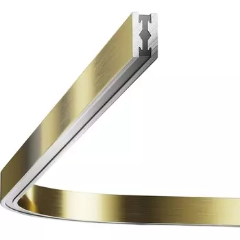 Радиусный коннектор для шинопровода Flarity латунь Maytoni Accessories For Tracks Flarity TRX154-RC80-BS