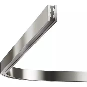 Радиусный коннектор для шинопровода Flarity платина Maytoni Accessories for tracks Flarity TRX154-RC80-PT