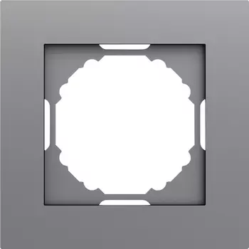 Рамка 1-я, матовый серый Donel A07 DE21140
