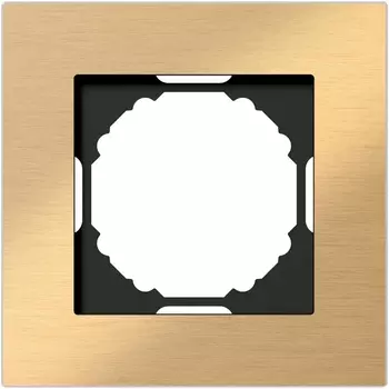 Рамка 1-я, Natural золотистый алюминий Donel A07 DEN211GA