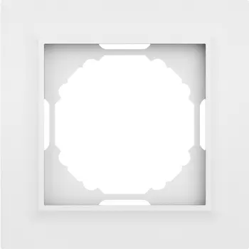 Рамка 1-я, Wave матовый белый Donel A07 DEW21133