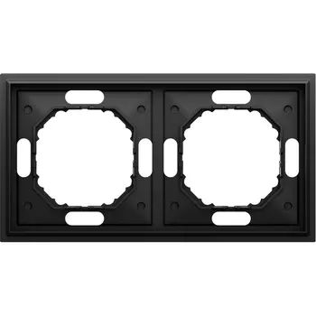 Рамка 2-я, черный графит Donel S08 DS21257