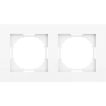 Рамка 2-я, глянцевый белый Donel A07 DE21203