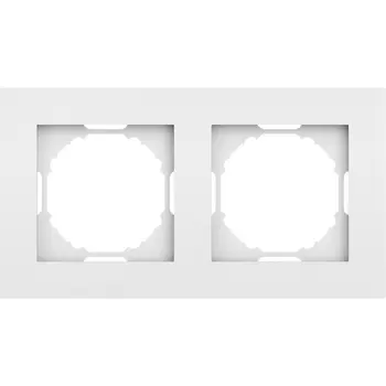 Рамка 2-я, матовый белый Donel A07 DE21233