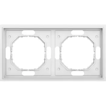 Рамка 2-я, матовый белый Donel S08 DS21233