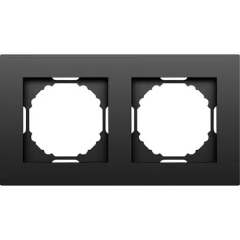 Рамка 2-я, матовый карбон Donel A07 DE21230