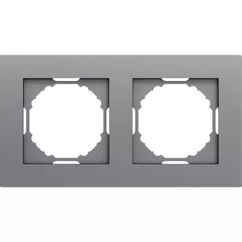 Рамка 2-я, матовый серый Donel A07 DE21240
