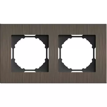 Рамка 2-я, Natural бронзовый алюминий Donel A07 DEN212BRA