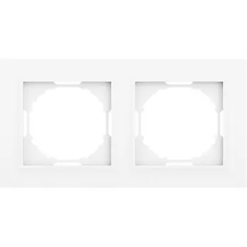 Рамка 2-я, Wave глянцевый белый Donel A07 DEW21203