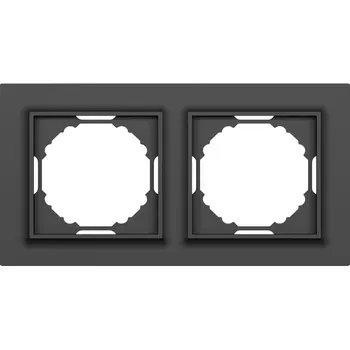 Рамка 2-я, Wave матовый карбон Donel A07 DEW21230