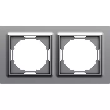Рамка 2-я, Wave матовый серый Donel A07 DEW21240
