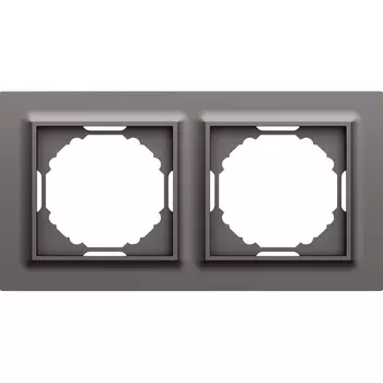 Рамка 2-я, Wave матовый титан Donel A07 DEW21245