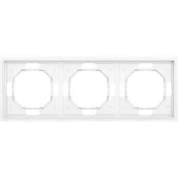 Рамка 3-я, глянцевый белый Donel S08 DS21303