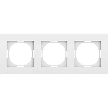 Рамка 3-я, матовый белый Donel A07 DE21333