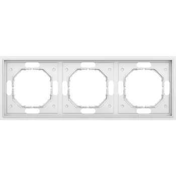 Рамка 3-я, матовый белый Donel S08 DS21333