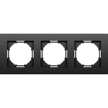 Рамка 3-я, матовый карбон Donel A07 DE21330