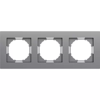 Рамка 3-я, матовый серый Donel A07 DE21340