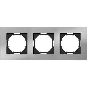 Рамка 3-я, Natural серебристый алюминий Donel A07 DEN213SA