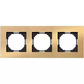 Рамка 3-я, Natural золотистый алюминий Donel A07 DEN213GA