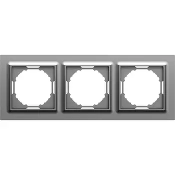 Рамка 3-я, Wave матовый серый Donel A07 DEW21340