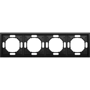 Рамка 4-я, черный графит Donel S08 DS21457