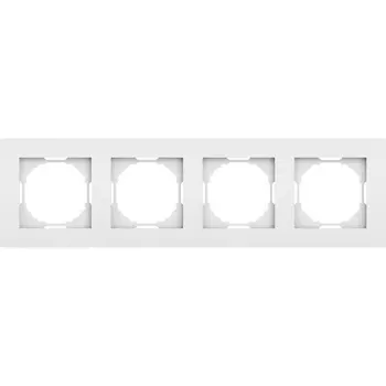 Рамка 4-я, матовый белый Donel A07 DE21433
