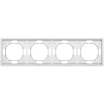 Рамка 4-я, матовый белый Donel S08 DS21433