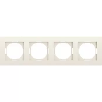 Рамка 4-я, матовый кремовый Donel A07 DE21431