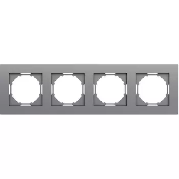 Рамка 4-я, матовый серый Donel A07 DE21440