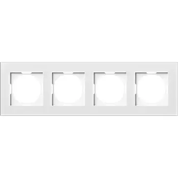 Рамка 4-я, Natural белое стекло Donel A07 DEN214WG