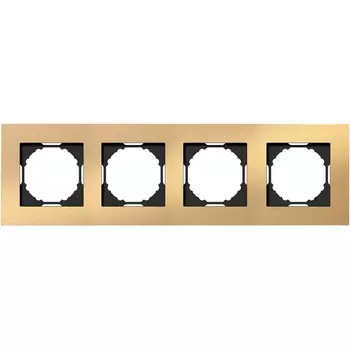 Рамка 4-я, Natural золотистый алюминий Donel A07 DEN214GA