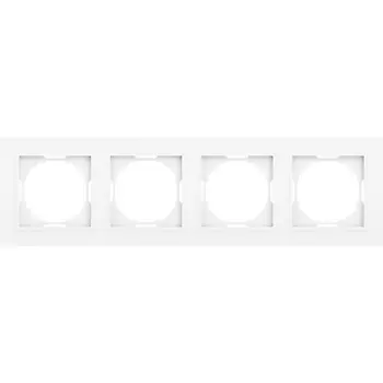 Рамка 4-я, Wave глянцевый белый Donel A07 DEW21403