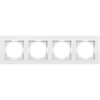 Рамка 4-я, Wave матовый белый Donel A07 DEW21433