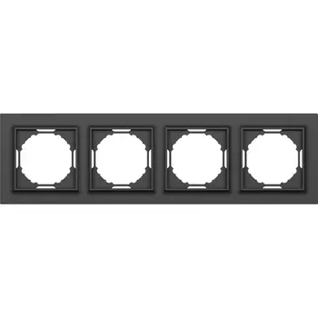 Рамка 4-я, Wave матовый карбон Donel A07 DEW21430