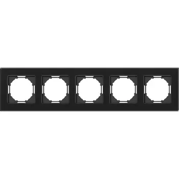 Рамка 5-я, Natural чёрное стекло Donel A07 DEN215BG