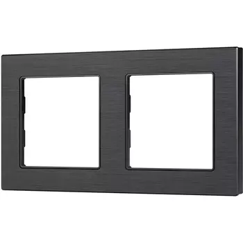 Рамка алюминиевая FRM-PRESTO-ALS-2-BK (Arlight) 043855