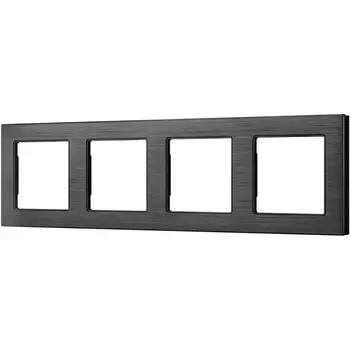 Рамка алюминиевая FRM-PRESTO-ALS-4-BK (Arlight) 043862