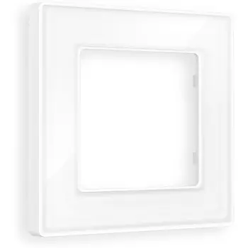 Рамка Ambrella Volt ALFA Arctic (Белый Стекло органическое) 1-ая AF580101