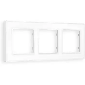 Рамка Ambrella Volt ALFA Arctic (Белый Стекло органическое) 3-ая AF580103