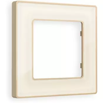 Рамка Ambrella Volt ALFA Arctic (Бежевый Стекло органическое/Шампань) 1-ая AF580341