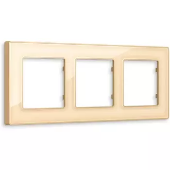 Рамка Ambrella Volt ALFA Arctic (Шампань Стекло органическое) 3-ая AF580603