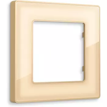 Рамка Ambrella Volt ALFA Arctic (Шампань Стекло органическое) 1-ая AF580601