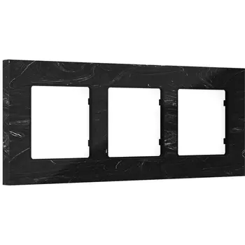 Рамка Ambrella Volt ALFA Grand (Черный мрамор) 3-ая AF930703