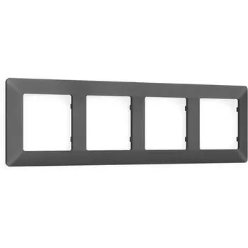 Рамка Ambrella Volt ALFA Line (Антрацит серый) 4-ая AF110654