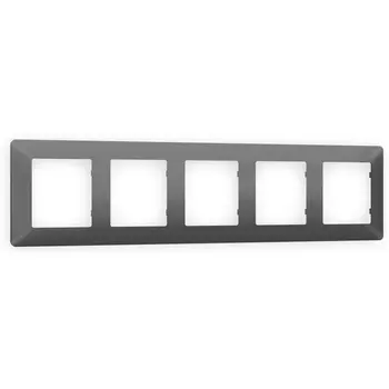 Рамка Ambrella Volt ALFA Line (Антрацит серый) 5-ая AF110655