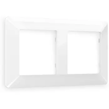 Рамка Ambrella Volt ALFA Line (Белый глянец) 2-ая AF110102