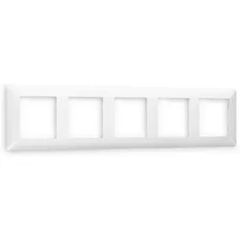 Рамка Ambrella Volt ALFA Line (Белый глянец) 5-ая AF110105