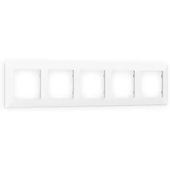 Рамка Ambrella Volt ALFA Line (Белый матовый) 5-ая AF110125