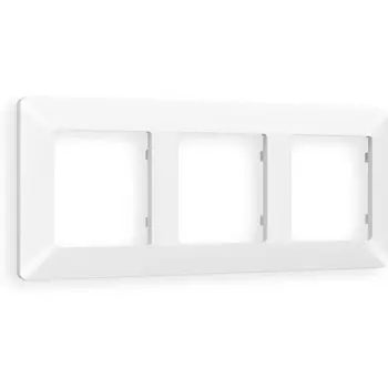 Рамка Ambrella Volt ALFA Line (Белый матовый) 3-ая AF110123