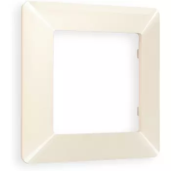 Рамка Ambrella Volt ALFA Line (Бежевый глянец) 1-ая AF110301